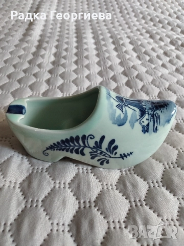 Пепелник. Делфтски порцелан., снимка 3 - Други стоки за дома - 51799522