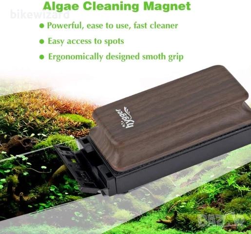 Hygger супер силна четка с магнит за почистване на стъкло на аквариум НОВО, снимка 4 - Оборудване за аквариуми - 52554229