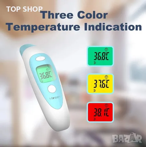 Инфрачервен безконтактен медицински термометър Mosen mdi901 , снимка 4 - Маши за коса - 49156817