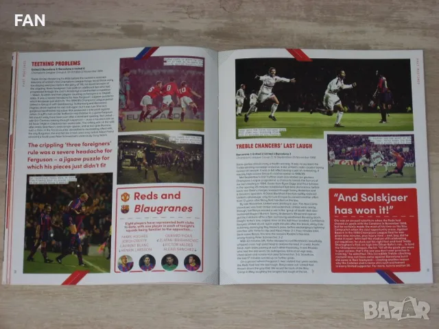 Манчестър Юнайтед - Барселона футболна програма Шампионска лига 2018/19 Лионел Меси, Луис Суарес, снимка 9 - Фен артикули - 47748732