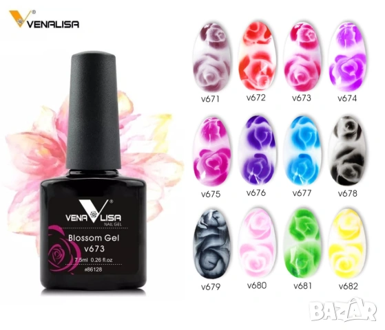  Venalisa Blossom Gel Uv&Led гел лак "Мокро в Мокро" 