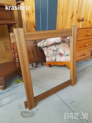 Огледало с дървена рамка внос от Германия , снимка 3 - Огледала - 40109281