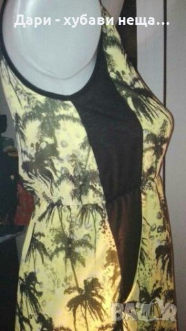 Красива рокля в жълто и черно👗🍀XS,S🍀👗3049, снимка 3 - Рокли - 33854925