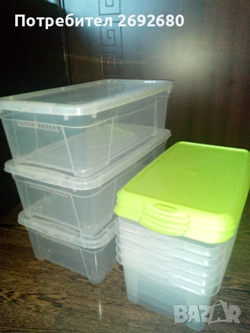Нови комплекти прозрачни кутии за съхранение/цени в описанието , снимка 13 - Кутии за съхранение - 46415247