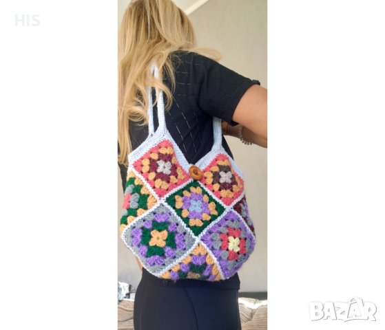 Дамски чанти плетени, хендмейд, различни цветове и модели, снимка 3 - Чанти - 42486916