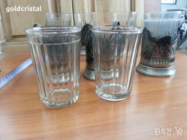 Руски термо стъклени чаши, снимка 1 - Антикварни и старинни предмети - 36634923