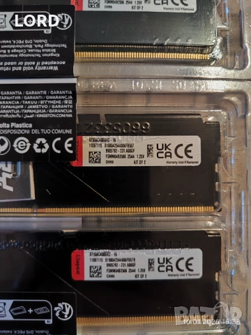 Рам памет 16GB DDR5 5600 Kingston Fury Beast - Чисто нови запечатани!, снимка 4 - RAM памет - 53054650