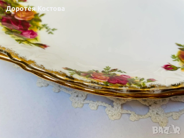 ROYAL ALBERT красиви плата от костен порцелан от Англия, снимка 9 - Антикварни и старинни предмети - 52957812