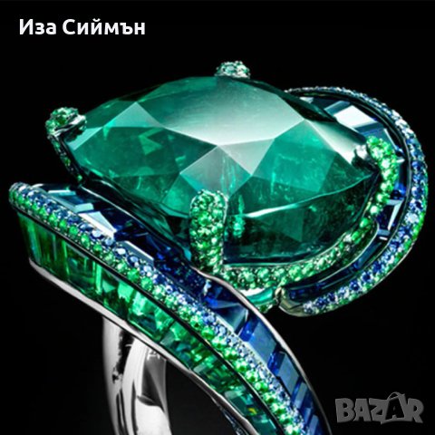 Пръстен със смараг/емералд, снимка 1