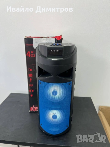 Bluetooth Тонколона KTS-1091, 2*4инча