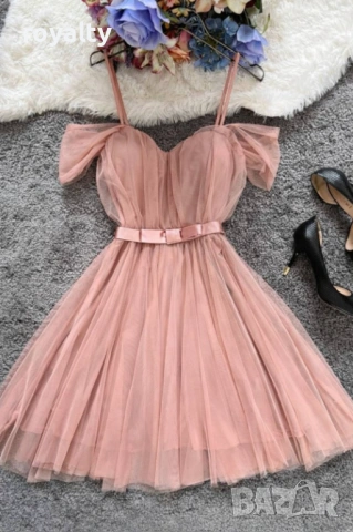 Нови Елегантни Дамски Рокли Различни Цветове , снимка 3 - Рокли - 54269871