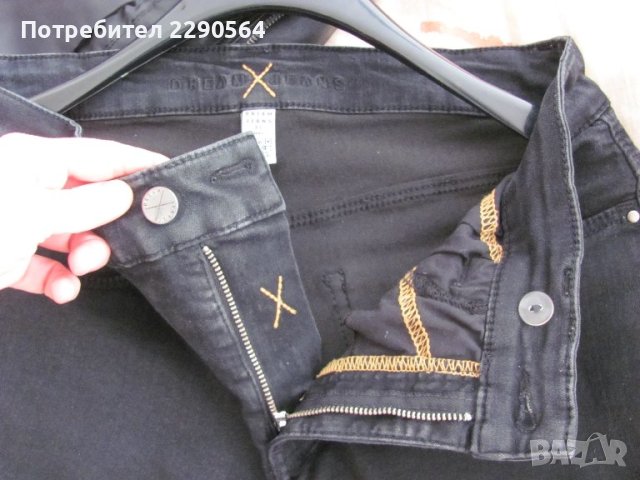 Дънки черни и еластични, снимка 6 - Дънки - 42813910