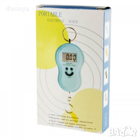 1914 Преносим електронен кантар с кука електронна везна до 50кг, снимка 4 - Друга електроника - 31704827