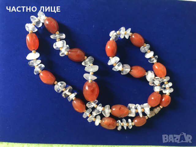 Колие от кристали и естествени камъни Отличен подарък, снимка 18 - Колиета, медальони, синджири - 30998902