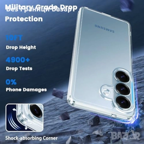 Нов Защитен калъф кейс Samsung Galaxy S26 5G прозрачен против удар с 2 протектора, снимка 4 - Калъфи, кейсове - 54155583