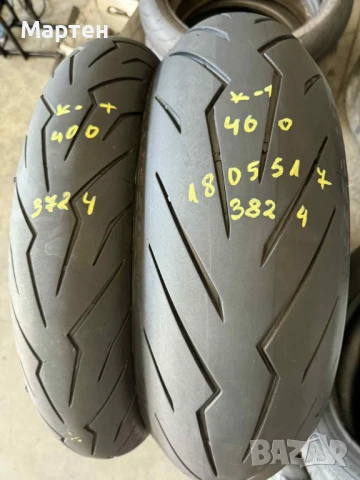 PIRELLI DIABLO ROSSO 3 180/55ZR17 DOT 3824 PIRELLI DIABLO ROSSO 3 120/70ZR17 DOT 3724 Гумите са почт, снимка 1