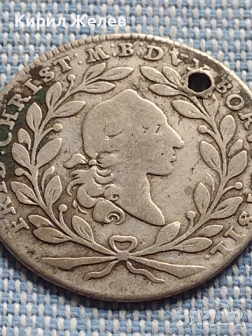 Сребърна монета 10 кройцера 1766г. Фридрих Кристиян Бранденбург Байраут 14924, снимка 2 - Нумизматика и бонистика - 42900566