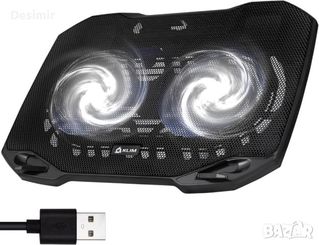 Охладителна подложка за лаптоп KLIM Pro – тиха и лека
