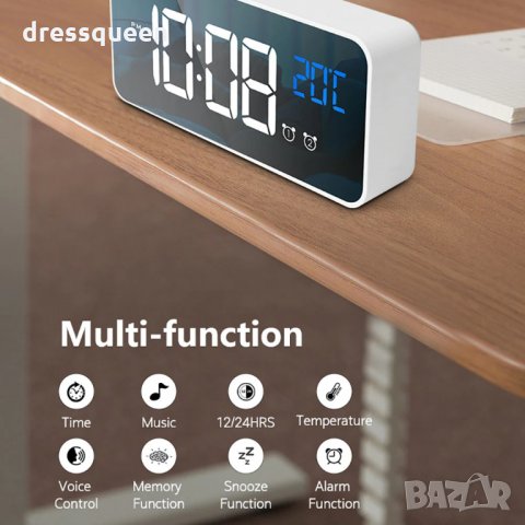 8808 Часовник с големи цифри и термометър, снимка 14 - Други стоки за дома - 30455843