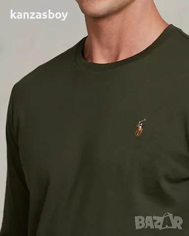 polo ralph lauren men's long sleeve - страхотна мъжка блуза S, снимка 2 - Блузи - 49066378