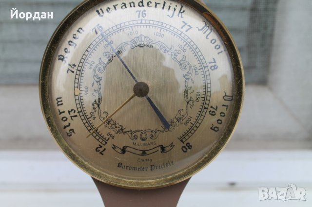 Барометър с термометър , снимка 4 - Други ценни предмети - 40405261