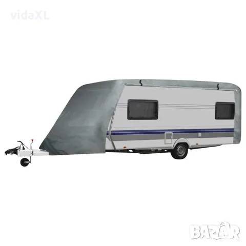 vidaXL Покривало за каравана, сиво, размер L, снимка 2 - Каравани под наем - 56146272