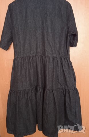 Черна дънкова рокля, снимка 7 - Рокли - 42808051