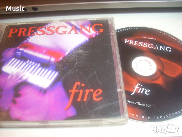 Pressgang - Fire - оригинален диск, снимка 1 - CD дискове - 35030844