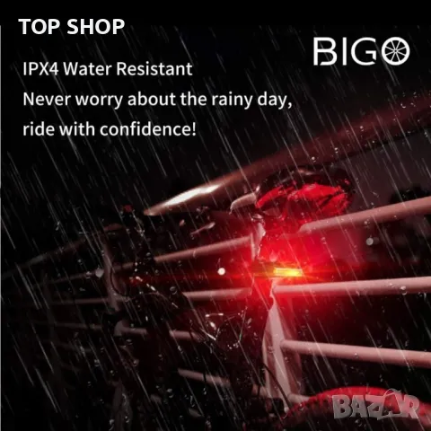 LED USB акумулаторна задна светлина за велосипед, снимка 6 - Аксесоари за велосипеди - 48777214