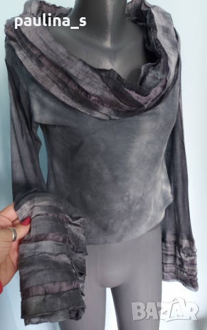 Кроп топ / блуза с открити рамене за повод или заведение "Zaek" , снимка 5 - Корсети, бюстиета, топове - 36537237