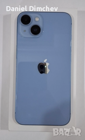 IPhone 14 Blue - 128GB, 6GB RAM (100% - Battery Health), снимка 4 - Apple iPhone - 52852390