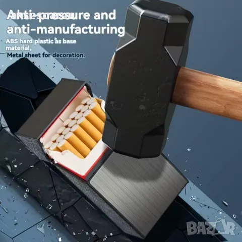 Нова метална кутия табакера с магнитен капак за 80 мм стандартни цигари модна за подарък стилна , снимка 14 - Табакери - 50222861