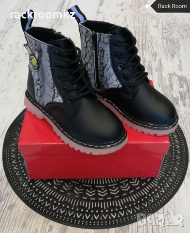 Детски модни боти с цип и връзки, снимка 3 - Детски боти и ботуши - 35491013