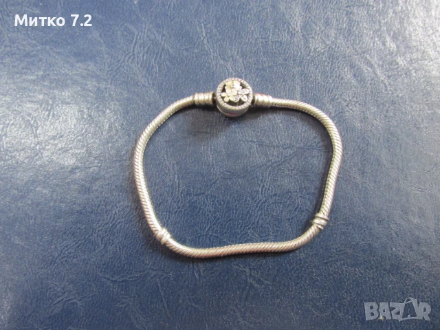 дамска сребърна гривна - 6, снимка 2 - Гривни - 50481996