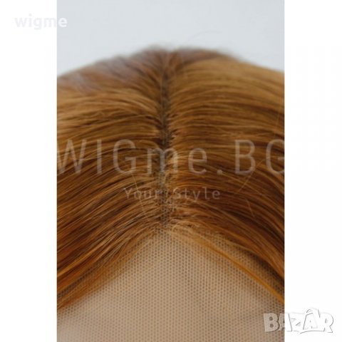 Дълга кестенява лейс фронт перука на вълни Ники, снимка 6 - Аксесоари за коса - 35626795