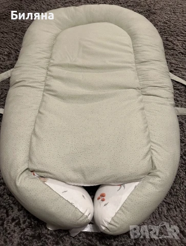 Бебешко гнездо -двулицево с дръжки 100/55 см, снимка 3 - Бебешки легла и матраци - 50622377