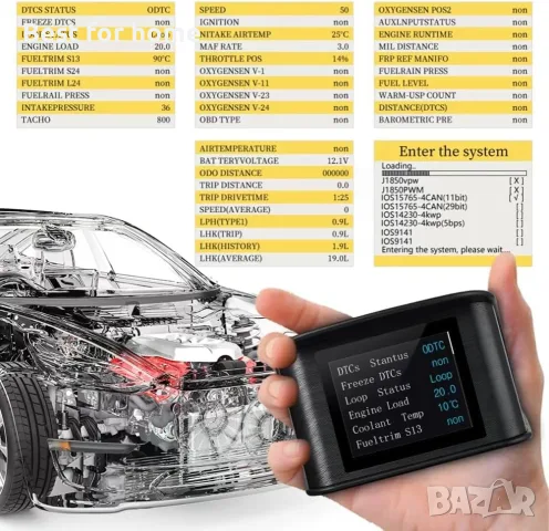 P10 Автомобилен HUD Head Up дисплей, снимка 2 - Друга електроника - 56532940