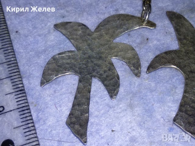 СРЕБЪРНИ ПАЛМИ ФИГУРАЛНИ СРЕБЪРНИ ОБЕЦИ КОВАНО СРЕБРО 925 МАЙСТОРСКА АРТ ДИЗАЙН ИЗРАБОТКА 29780, снимка 17 - Обеци - 40574545
