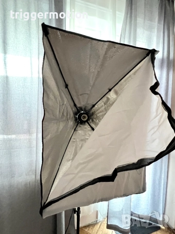 2 Х Софтбокс Лампа Andoer 70 Х 50см, 85W + Дистанционно /Фото студио /Студийно осветление, снимка 13 - Светкавици, студийно осветление - 52549983