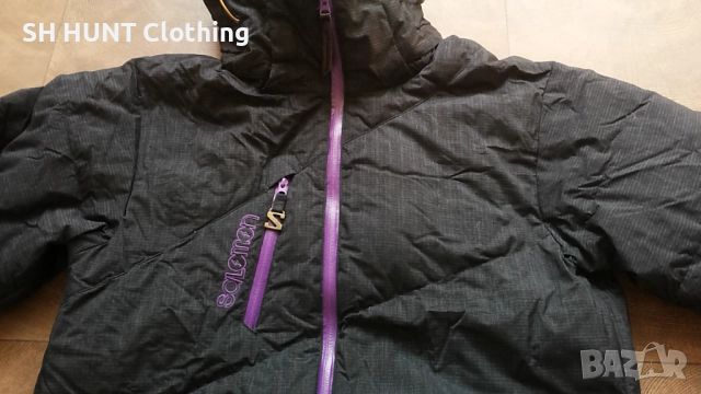 SALOMON CLIMA PRO DOWN SKI SNOWBOARD JACKET размер M - L ски сноуборд яке с гъши пух 9-44, снимка 4 - Якета - 52216968
