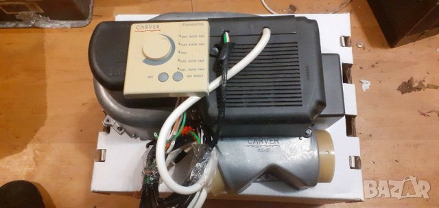 Вентилатор (12V) за газова печка, с нагревател (220V), снимка 1 - Каравани и кемпери - 30338975