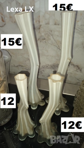 вази тип Мурано, снимка 5 - Вази - 53500382