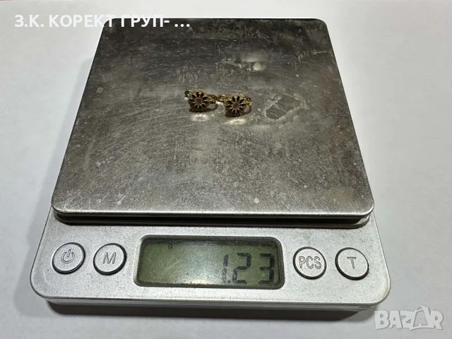 Златни детски обеци 14К – 1,23гр, снимка 2 - Обеци - 55891567
