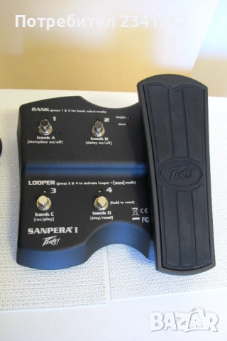 150 ЛВ  Peavey Sanpera I – Volume/Wah/Looper/Pitch Shifter expression крачен педал, снимка 7 - Китари - 52106025