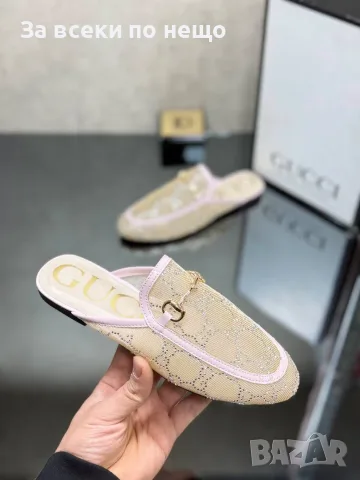 Gucci Дамски Затворени Чехли Гучи - Различни Цветове Код SEM-336, снимка 6 - Чехли - 55787727