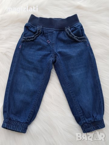 Бебешки дънки  6-9 месеца, снимка 2 - Панталони и долнища за бебе - 31905187