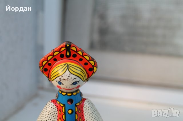 Стара СССР механична играчка , снимка 2 - Други ценни предмети - 42880239