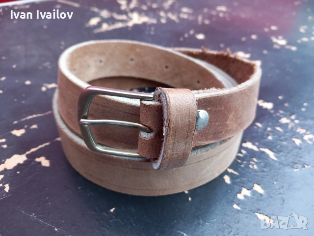 ЕКСТРА ДЪЛЪГ колан 160 см – Натурална естествена кожа / 3 см