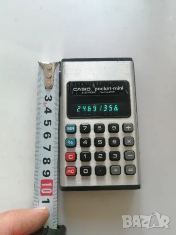 Ретро калкулатор CASIO Pocket-mini, снимка 2 - Антикварни и старинни предмети - 49038264