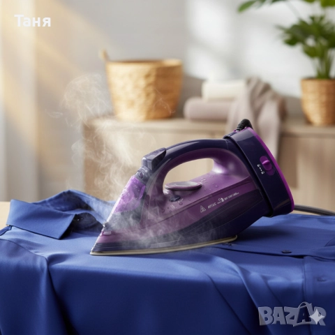 RAF Безжична парна ютия 2400W с керамична плоча – двойна функция за парно и сухо гладене, 483, снимка 3 - Ютии - 52402185